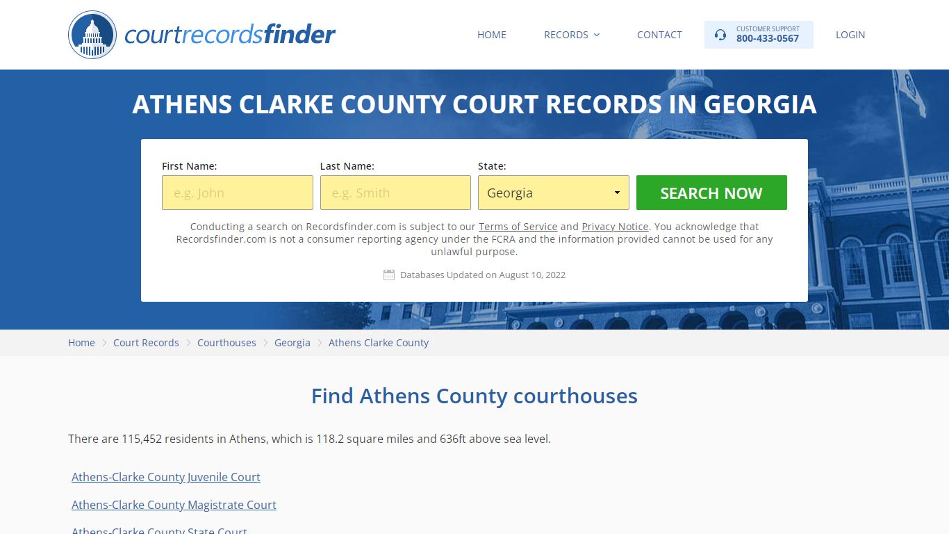 Athens Clarke County, GA Court Records - Find Athens ...