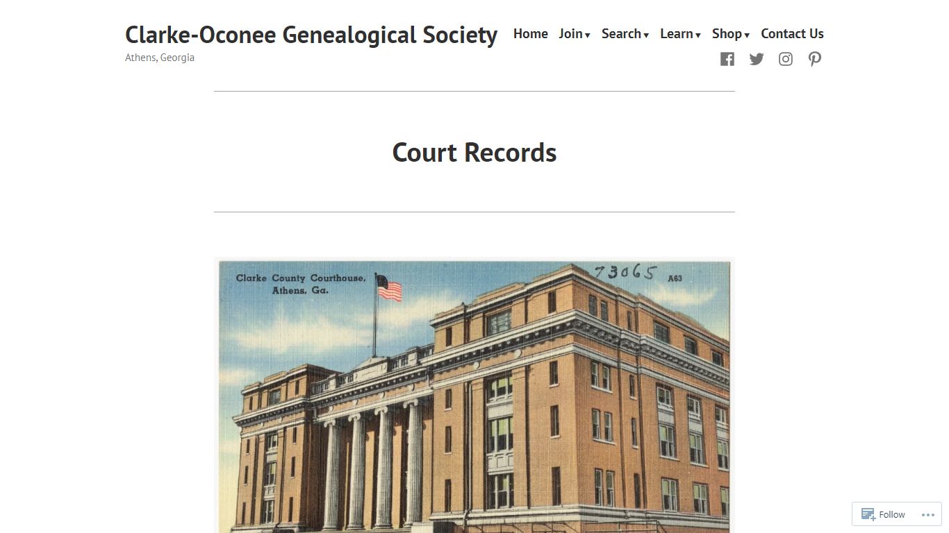 Court Records – Clarke-Oconee Genealogical Society