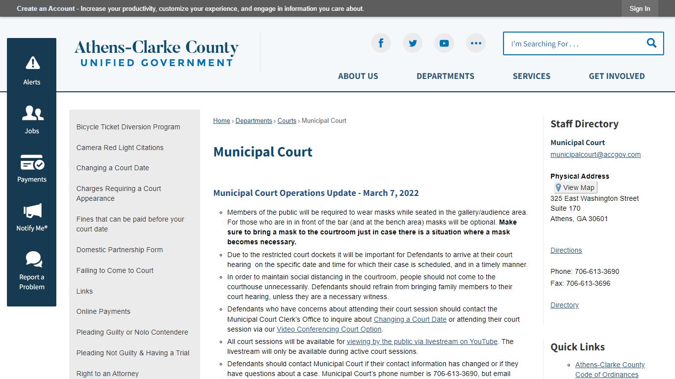 Municipal Court | Athens-Clarke County, GA - Official Website